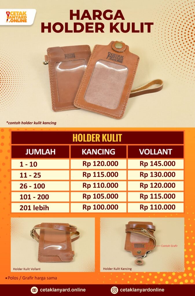 harga holder id card kulit clo harga holder id card kulit clo