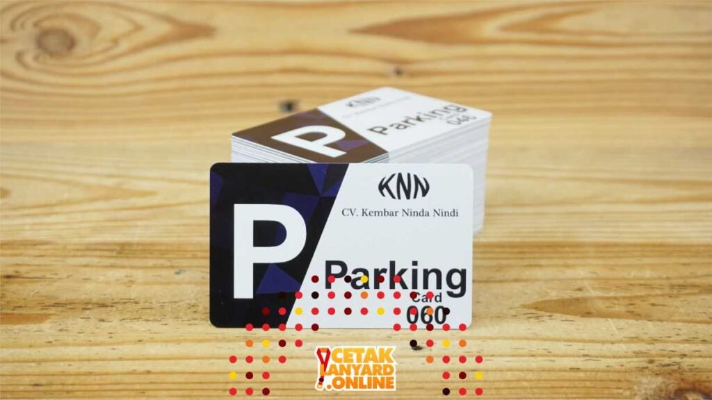 kartu parkir mall contoh